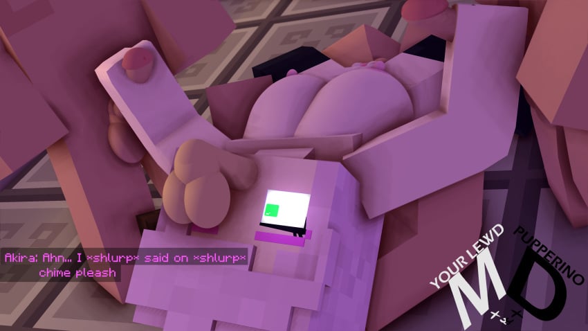 1girls 3d 4boys 5some akira_sato_(fedolphine) face_fucking fedolphin female fivesome floating_penis foursome green_eyes horny_female human humanoid male mine-imator minecraft oral oral_penetration outside penis pink_hair succubus tagme vaginal_penetration