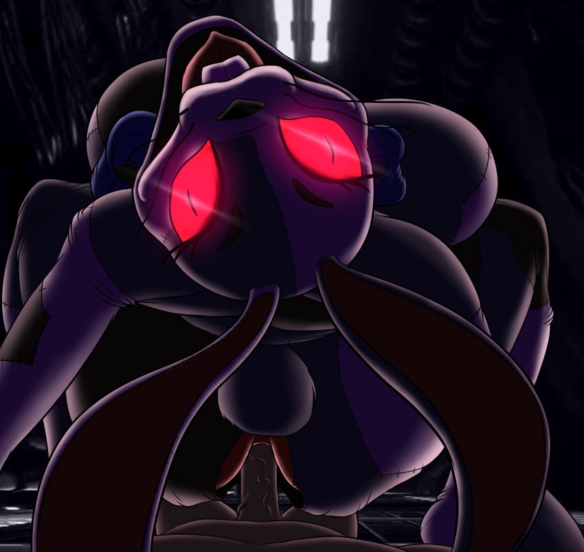 2022 absurd_res breasts clothing costume da_goddamn_batguy dominant dominant_female duo faceless_male female five_nights_at_freddy's five_nights_at_freddy's:_security_breach genitals glowing glowing_eyes hi_res lagomorph leporid looking_at_viewer male male_pov mammal nude offscreen_character penis pov pov_eye_contact rabbit scottgames sex smile steel_wool_studios straight vanny_(fnaf) video_games