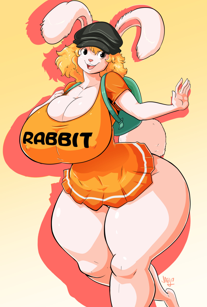 1girl 1girls 2017 2017s absurd_res animal_ears anthro blonde blonde_female blonde_hair blonde_hair_female carrot_(one_piece) cleavage curvaceous curvy digital_media_(artwork) female female_focus female_only furry furry_female hips hourglass_figure huge_breasts huge_thighs jaeh jaehthebird one_piece rabbit rabbit_ears rabbit_humanoid rabbit_tail short_hair solo solo_female solo_focus thick_thighs thighs voluptuous white_body white_fur wide_hips