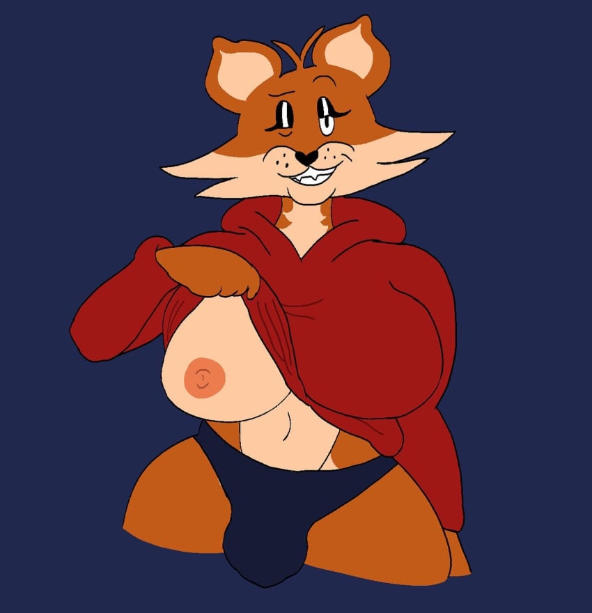 1futa anthro areolae ball_bulge balls balls_in_panties balls_under_clothes breasts bulge canid canine clothing dickgirl erect_nipples flaccid flashing fox futa_only futanari hi_res hoodie huge_breasts intersex karen_the_fox_(mexicommie) mammal mexicommie nipples one_eye_closed panties panty_bulge penis penis_bulge penis_in_panties penis_under_clothes red_fox smile smirk thick_thighs topwear underwear wide_hips wink