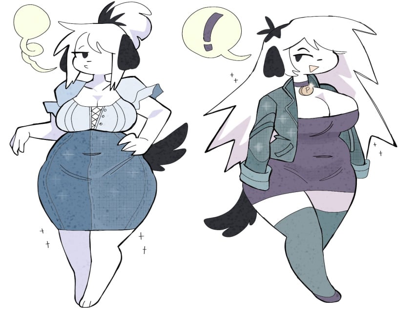 ! big_breasts breasts canid canine canis clothed clothing female fur furry furry_only pepper_(puppychan) puppychan tagme tail thick_thighs