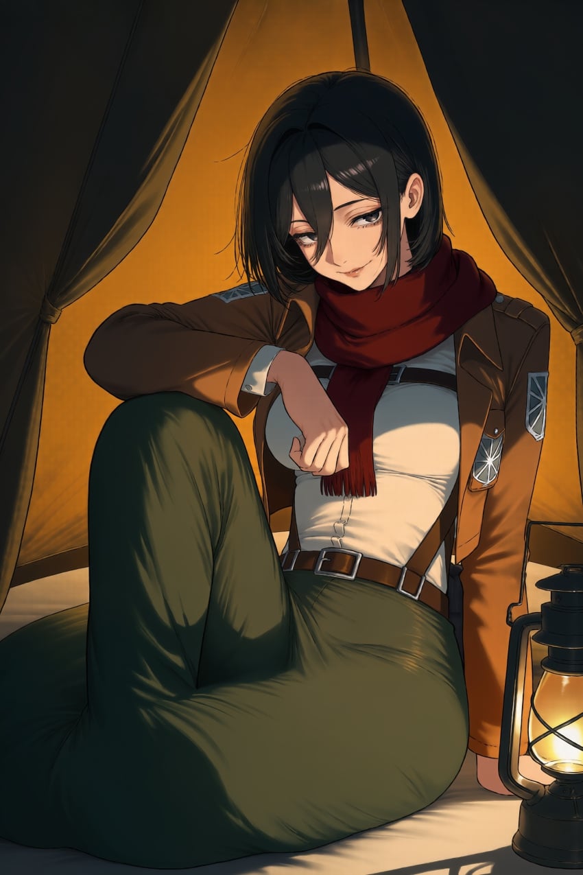 Mikasa Ackerman (Attack On Titan) Rule 34 Image
