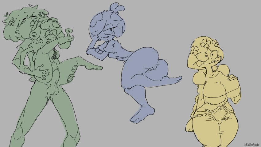 ahe_gao amphibia amphibian anne_boonchuy anthro ass big_breasts breasts disney disney_channel disney_xd felicia_sundew female frog group human looking_pleasured maddie_flour male male/female mammal monochrome penetration penis pussy reverse_suspended_congress rough_sketch ruddyrzaq rule_63 sketch smooth_skin sprig_plantar stand_and_carry_position standing_sex testicles vaginal_penetration