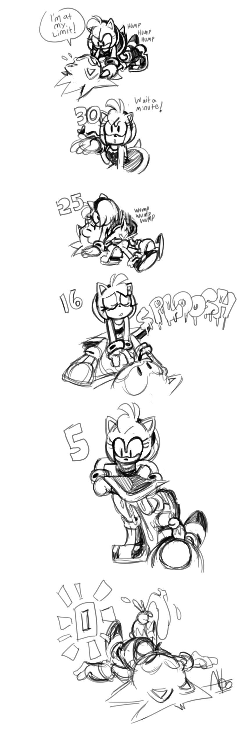 absurd_res amy_rose anthro clothed clothed_sex clothing comic english_text eulipotyphlan female hedgehog hi_res male male/female mammal riding sega sex sonic_(series) sonic_the_hedgehog sonic_the_hedgehog_(series) time_stop yotomoe