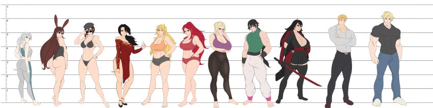 2022 3boys adjusting_eyewear adjusting_glasses adjusting_sunglasses black_hair blonde_hair cinder_fall coco_adel fanfiction glynda_goodwitch jaune_arc lie_ren lineup looking_over_eyewear looking_over_glasses looking_over_sunglasses milf original_character pyrrha_nikos raven_branwen red_hair rwby smiling_samurai sunglasses tinted_eyewear velvet_scarlatina weiss_schnee white_hair yang_xiao_long