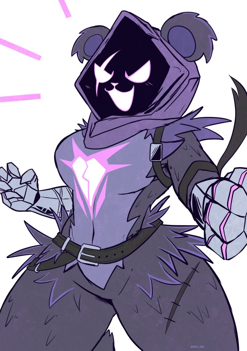 1girls big_breasts breasts epic_games female fortnite fortnite:_battle_royale furry huge_breasts oreon_smol raven_team_leader solo thick_thighs wide_hips