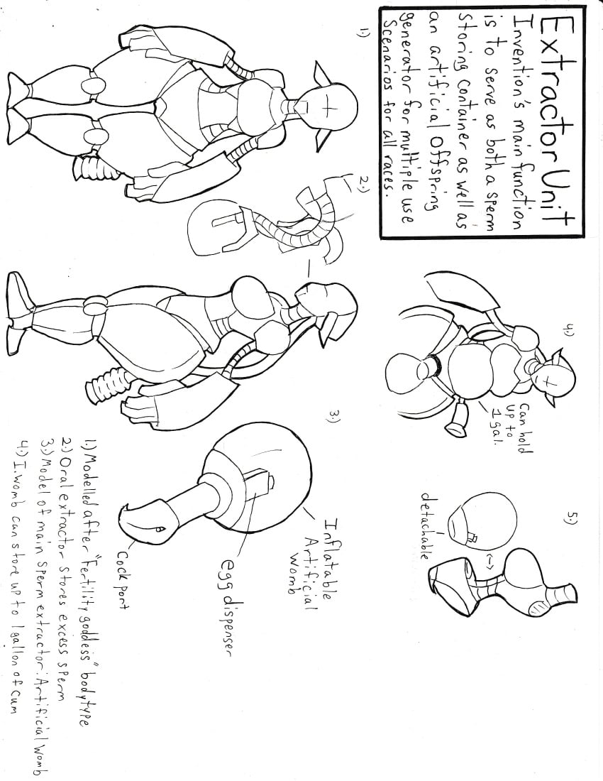 black_and_white blueprint cafe_risque child_bearing_hips extraction item_description monarch_breaker reference_sheet robot robot_girl robot_humanoid schematic sketch venus_body