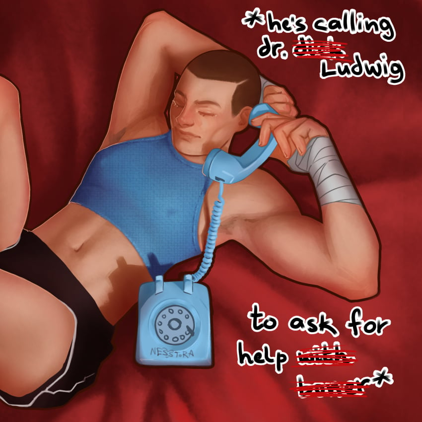 crop_top dreamy_eyes laying_on_bed male_only medic_(team_fortress_2) nipples phone safe_for_work scout_(team_fortress_2) sfw team_fortress_2