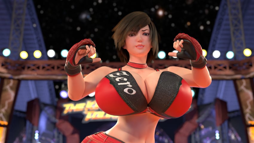 1girls 3d blender brown_eyes brown_hair female female_only huge_ass huge_breasts light-skinned_female looking_at_viewer reiko_hinomoto rumble_roses shocking_(artist) smiling_at_viewer tagme thick_thighs wrestling wrestling_ring