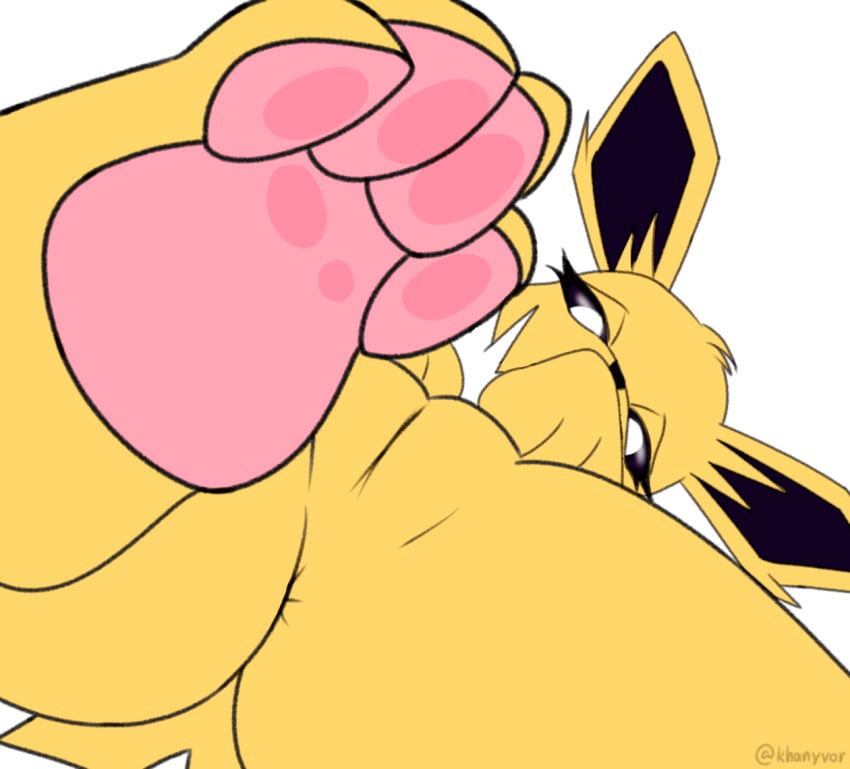 4_toes against_surface animated anus blinking cute_fangs eeveelution facesitting feet female feral first_person_view foot_focus foreshortening frame_by_frame fur furry furry_only genitals head_tilt jolteon khanyvor looking_at_viewer looking_down loop low-angle_view nintendo on_glass pawpads paws pokémon_(species) pokemon pussy smile solo stepped_on toes video_games worm's-eye_view yellow_body yellow_fur