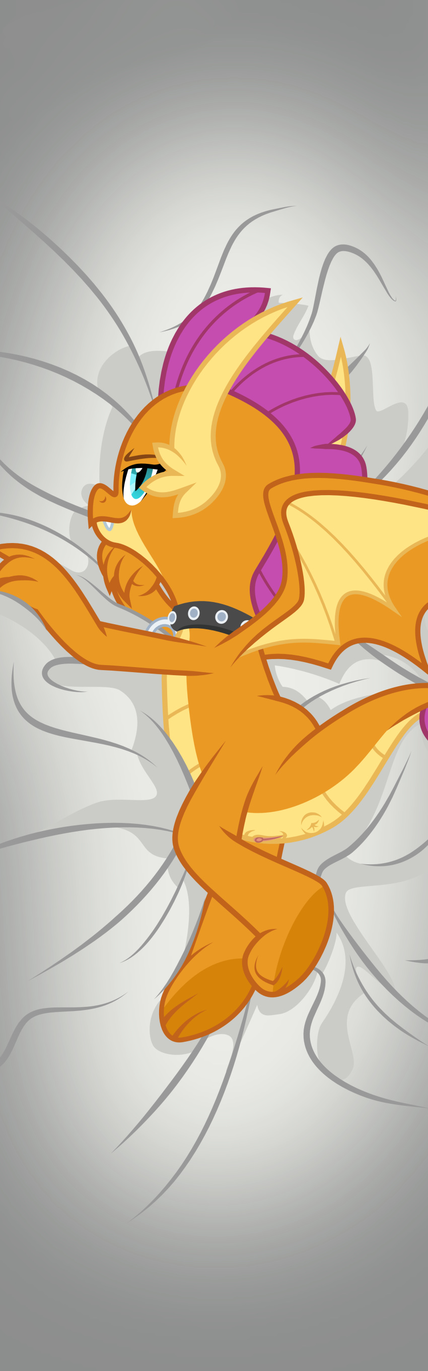 anus dakimakura dragon edit female female_only friendship_is_magic furry metalhead97 my_little_pony orange_skin pussy scalie smolder_(mlp) style_parody