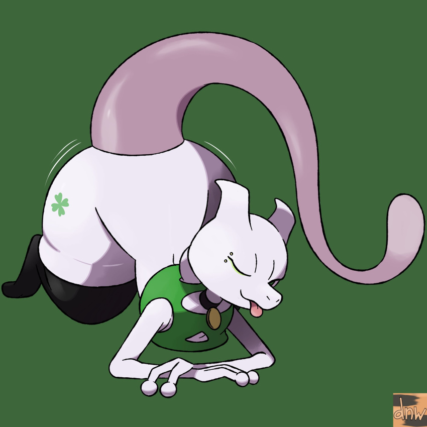 anthro clover mewtwo nintendo pokemon tagme