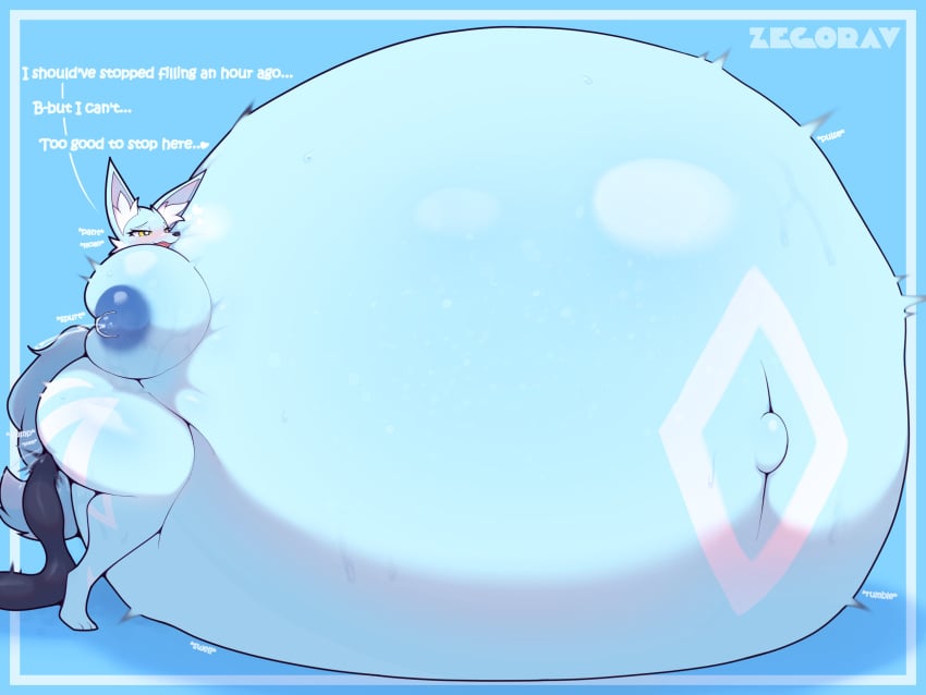 2024 anthro areola artist_name ass belly belly_expansion big_belly big_breasts blue_body bodily_fluids breast_expansion breast_milking breasts colored dialogue digital_media_(artwork) english_text expansion female forced hair hand_on_breast hi_res hose hose_inflation huge_belly huge_breasts humanoid hyper hyper_belly hyper_breasts inflation lactating navel nipples outie_navel shaded solo text thick_thighs wide_hips zegorav