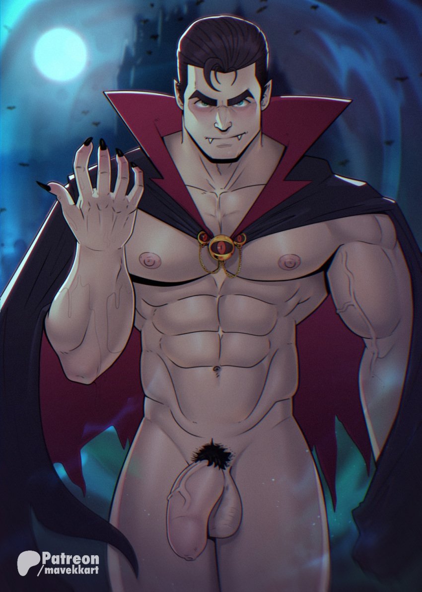 abs balls bara biceps big_balls big_penis dracula erection halloween holidays literature male male_nipples male_only mavekkart monster muscular_male nightmare_husbando nipples nude pecs penis public_domain vampire