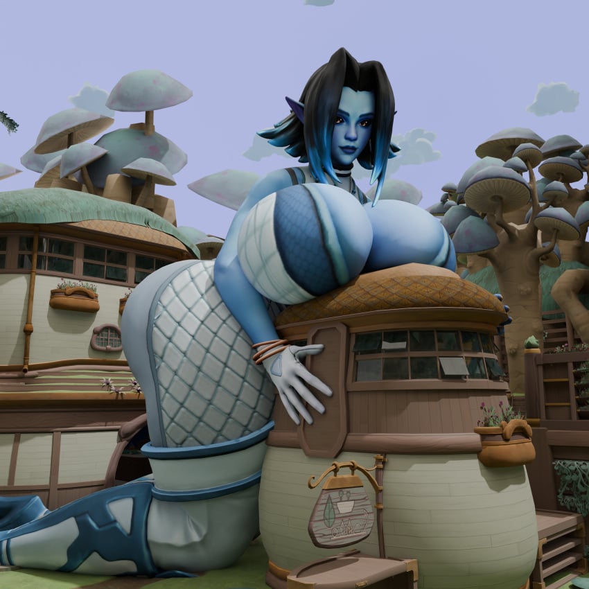 1girls absurd_res absurd_resolution absurdres alternate_angle alternate_version_available ass bare_shoulders big_ass big_breasts big_butt black_hair blender blue_body blue_hair blue_skin boobs_and_butt_pose breasts bubble_ass bubble_butt busty curvaceous curvy curvy_female curvy_figure dark_elf decodec detailed_background elf elf_female elf_girl fat_ass female female_focus female_only giantess hi-rez_studios hi_res high_resolution highres huge_ass huge_breasts huge_butt iced_out_saati large_ass large_breasts legwear long_ears multicolored_hair paladins pointy_ears saati_(paladins) solo solo_female solo_focus tagme thick_ass thick_thighs thighs two_tone_hair vest video_game_character video_games voluptuous voluptuous_female white_legwear white_panties