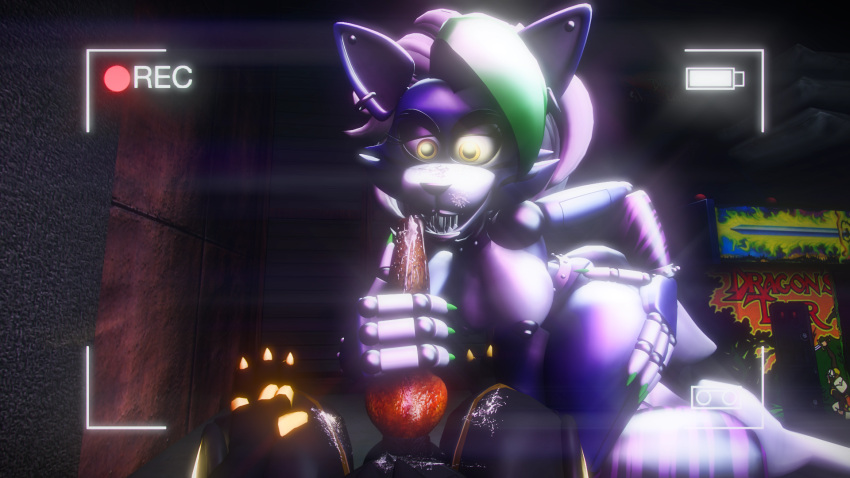 3d 3d_model animatronic bodily_fluids breasts canid canine cum cum_in_mouth cum_inside digital_media_(artwork) duo erection fellatio female first_person_view five_nights_at_freddy's five_nights_at_freddy's:_security_breach fnaf genital_fluids genitals hair hi_res machine male male/female mammal nipples oral penile penis powersurge_(artist) powersurge_(character) protogen purple_body robot roxanne_wolf_(fnaf) roxanne_wolf_(thedogoftin) roxanne_wolf_2.0_(thedogoftin) scottgames sex source_filmmaker steel_wool_studios thedogoftin video_games yellow_eyes