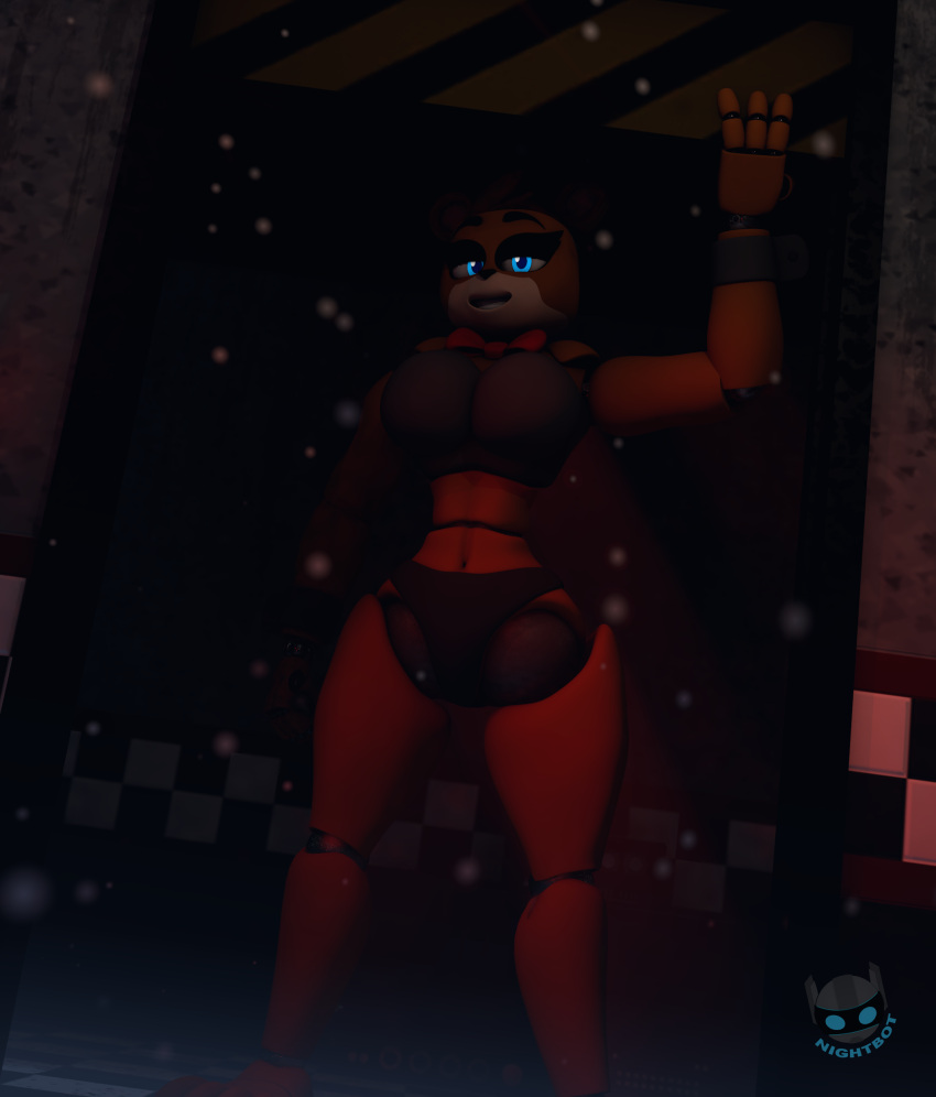 3d female female_only five_nights_at_freddy's fnaf freddy_(fnaf) nightbotgrey rule_63 video_games