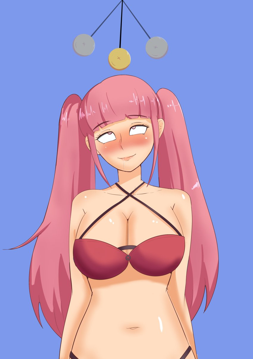 alternate_costume bikini breasts cleavage female femsub fire_emblem fire_emblem:_three_houses hilda_valentine_goneril hypnosis large_breasts mind_control nintendo pink_hair red_bikini red_swimsuit smeef solo swimsuit