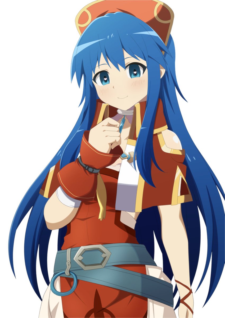 1girls blue_eyes blue_hair clothed fire_emblem fire_emblem:_the_binding_blade heart-shaped_pupils hypnosis lilina_(fire_emblem) long_hair mind_control nintendo yugo-eti