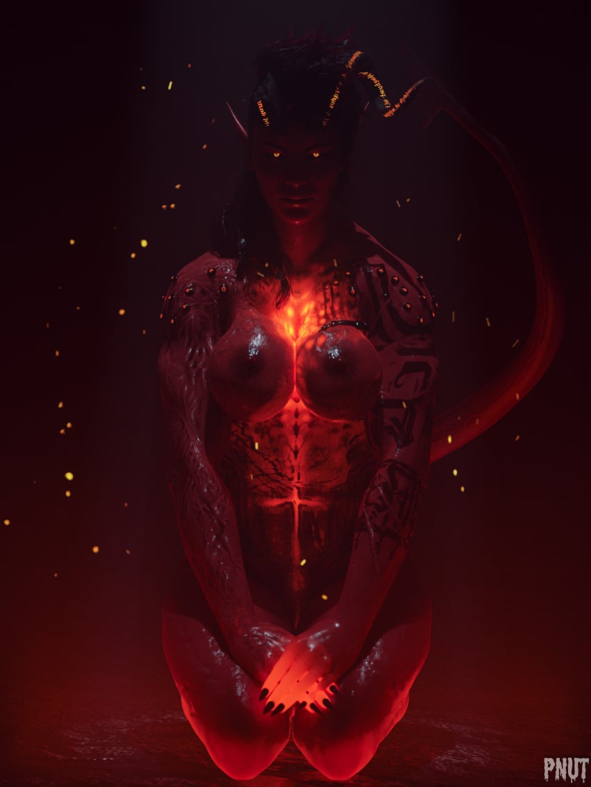 1girls 3d 4k abs athletic athletic_female baldur's_gate baldur's_gate_3 big_breasts breasts breasts_out completely_nude completely_nude_female demon_girl demon_horns demon_tail dungeons_and_dragons fit fit_female forgotten_realms high_resolution highres horn karlach muscular muscular_female pnut red_skin tail tiefling zariel_tiefling