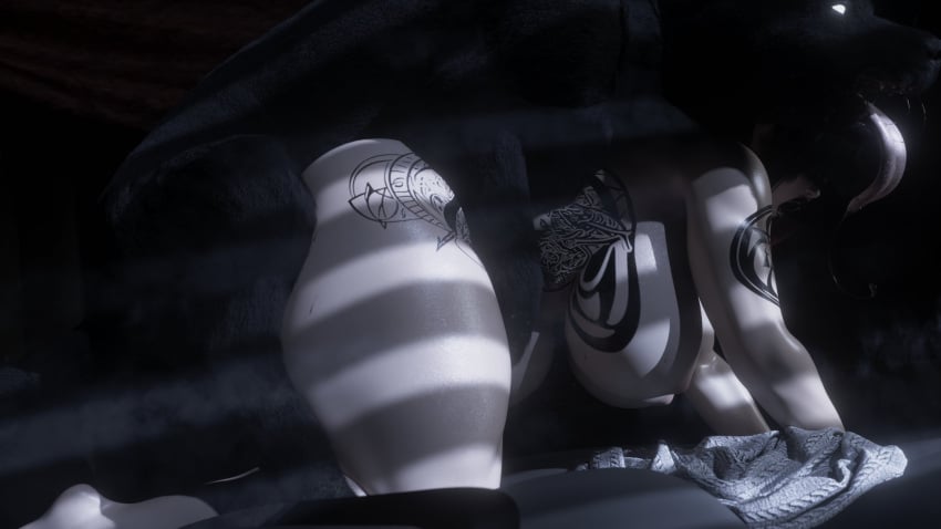 3d all_fours anonymous_artist bangs bangs_over_eyes big_breasts black_hair black_lipstick canine canine_on_human curvy doggy_style dominant_feral female_on_feral femsub feral feral_dominating_human feral_on_female feral_on_human feral_penetrating feral_penetrating_human glowing_eyes goth goth_girl hair_over_eyes hanging_breasts huge_breasts human_female human_on_feral human_penetrated interspecies large_breasts lilith_crimsonblade lipstick pale-skinned_female pale_skin submissive_human tattoo thick_ass thick_thighs tongue voluptuous wide_thighs zoophilia