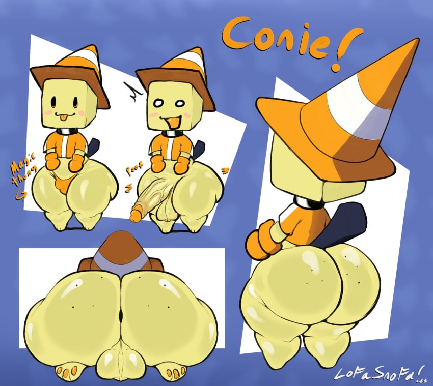 1boy 1femboy ass balls ballsack big_ass big_butt big_penis big_thighs bottom_heavy bottom_heavy_femboy bubble_butt character_sheet collar cone_hat conie curvy curvy_body curvy_figure cute dat_ass erect_penis fat_ass femboy femboy_focus femboy_only freckles_on_ass girly gloves hips_wider_than_shoulders huge_ass huge_cock humanoid hung_trap kneeling kneeling_down large_penis lofasnofa male male_only orange_tongue original original_character partially_clothed penis presenting presenting_ass presenting_hindquarters shirt small solo square_head tail teapot_(body_type) testicles text thick_ass thick_thighs thighs thong tongue_out trap veiny_penis wide_hips