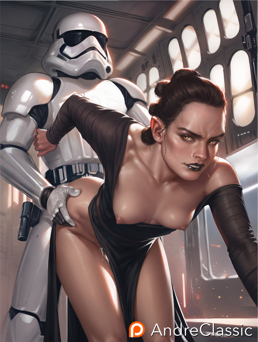 ai_generated bent_over breasts_out fucking patreon_username rey sith sith_rey star_wars stormtrooper tits_out