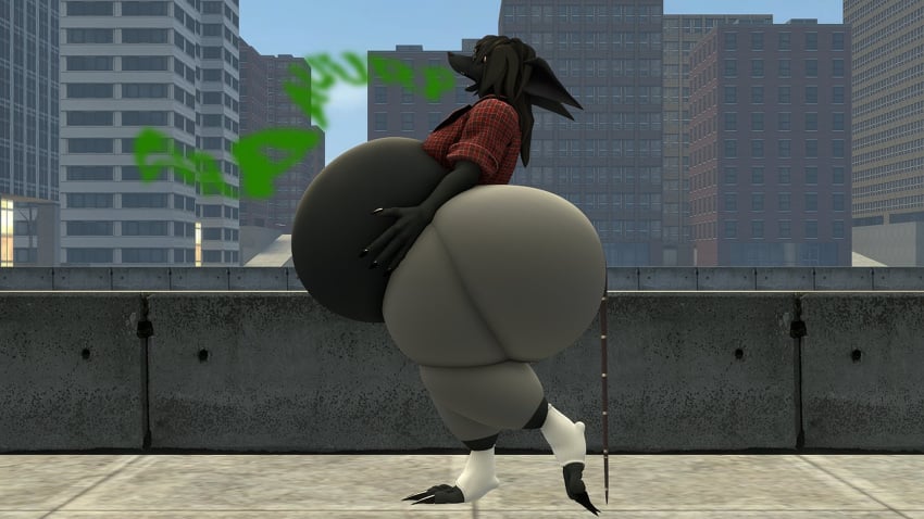 big_ass bubble_butt bulging_stomach burping gassy huge_ass kingofthekabuto overweight thick_thighs wide_hips