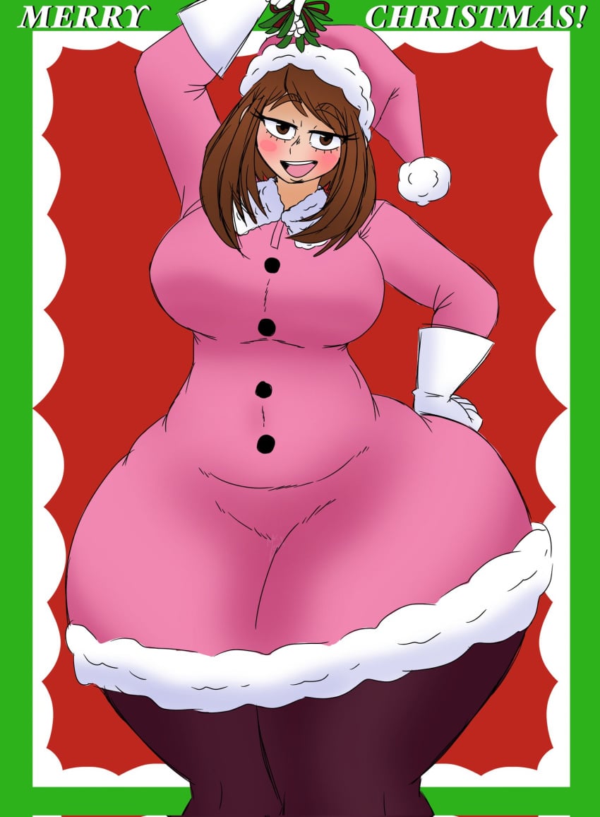 Ochako Uraraka (Christmas) Rule 34 Image