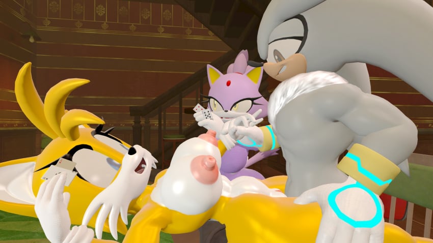3d blaze_the_cat card cuckold cuckquean feline fox netorare ntr poker poker_table rule_63 silver_the_hedgehog silverknight395 sonic_(series) sonic_the_hedgehog_(series) source_filmmaker tagme tails_the_fox tailsko