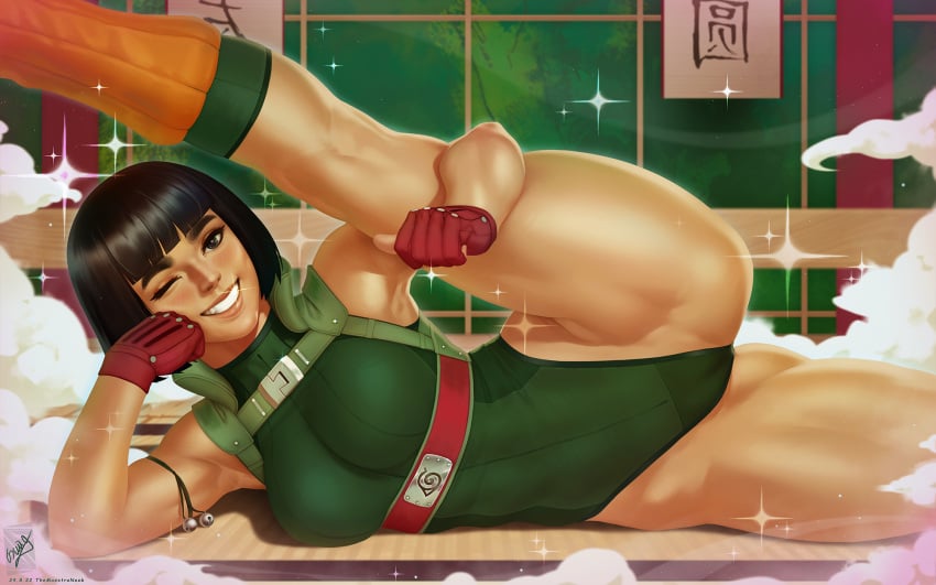 1girls armwear asian asian_female ass ass_focus belt big_breasts black_eyes black_hair blush bob_cut breasts bubble_ass bubble_butt busty butt cameltoe chinese chinese_female chinese_girl cute dat_ass female female_focus female_only fingerless_gloves gender_transformation genderswap genderswap_(mtf) gloves green_swimsuit hi_res high_resolution highres konohagakure_symbol large_breasts leg_lift leg_over_head leg_up leg_warmers legwear light-skinned_male light_skin looking_at_viewer makeup male mature mature_female medium_hair might_guy milf muscles muscular muscular_female muscular_thighs naruto naruto_(classic) naruto_(series) naruto_shippuden one-piece_swimsuit one_eye_closed one_leg_up pale-skinned_female pale_skin parted_lips perky_breasts pink_lips pink_lipstick pinup pose posing presenting_ass presenting_butt pussy red_gloves rule_63 sexy_no_jutsu shonen_jump shoulder_length_hair shounen_jump shueisha skimpy skimpy_clothes smile smiling smiling_at_viewer solo solo_female solo_focus stretching swimsuit teeth teeth_showing themaestronoob thick_thighs thighs thunder_thighs vagina very_high_resolution weekly_shonen_jump weekly_shounen_jump wink winking winking_at_viewer