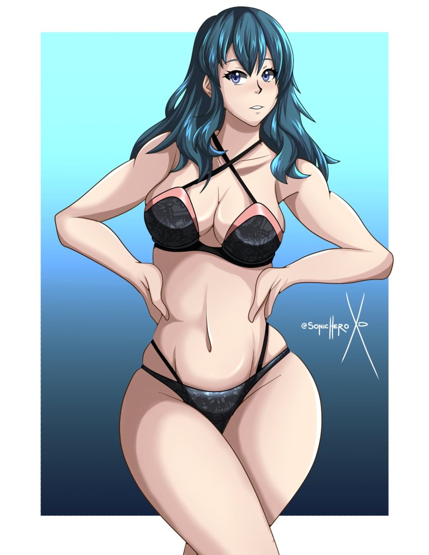 blue_eyes blue_hair byleth_(fire_emblem) byleth_(fire_emblem)_(female) female fire_emblem fire_emblem:_three_houses light-skinned_female light_skin nintendo solo sonicheroxd