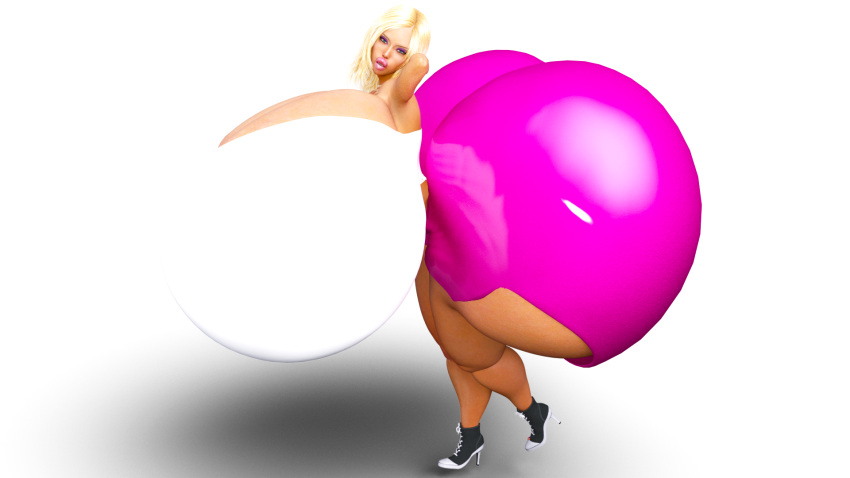 1girls 3d bimbo blonde_hair high_heel_sneakers high_heels huge_breasts hyper_bimbo jackd22