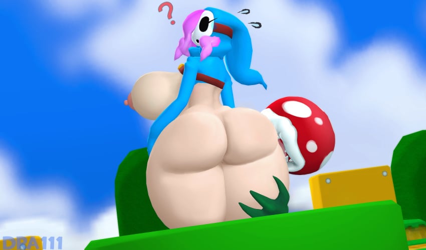 1girls 3d 3d_(artwork) ambiguous_gender ass big_ass big_breasts big_butt bimbo biting biting_ass bubble_butt dra111_(artist) dragon316 female hair_over_one_eye light-skinned_female light_skin mario_(series) mask nintendo pale-skinned_female pale_skin pink_hair piranha_plant plantie shy_gal shy_gal_blue super_mario_bros. tagme thick_thighs wide_hips