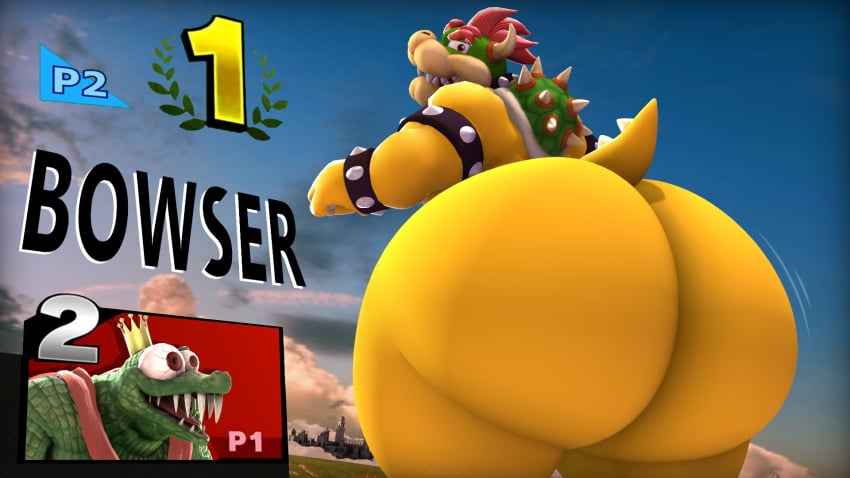 2boys ass_expansion big_ass big_butt bowser bubble_ass bubble_butt butt_expansion donkey_kong_(series) gay k_rool male male_only mario_(series) nintendo not_person420 presenting_hindquarters source_filmmaker staring_at_ass super_mario_bros. super_smash_bros. tagme