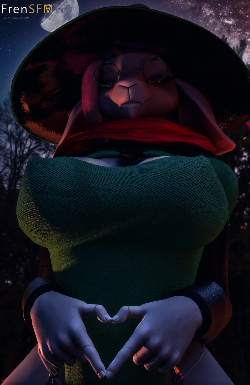 3d anthro caprine deltarune female frensfm furry goat