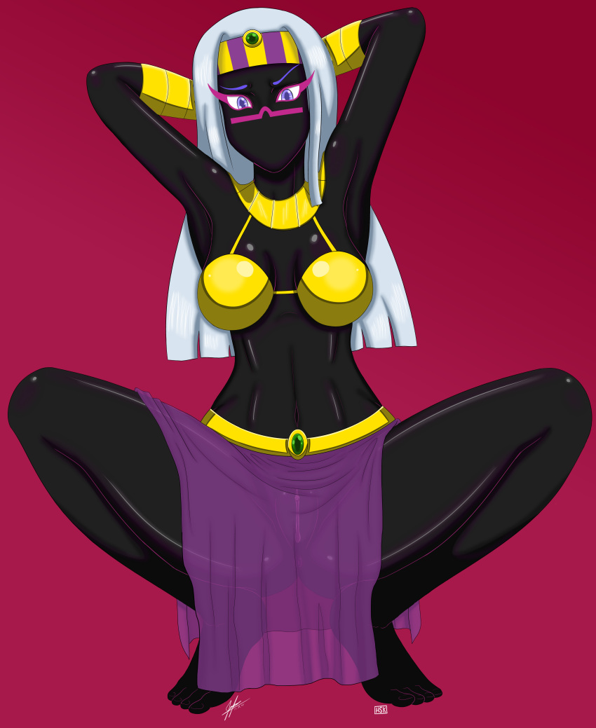 absurd_res alien alien_girl alien_humanoid anus duck_dodgers female female_focus female_only genitals h-s-k hi_res hsk hsk_(artist) humanoid looney_tunes martian martian_(duck_dodgers) pussy queen_tyr'ahnee see-through_skirt solo warner_brothers