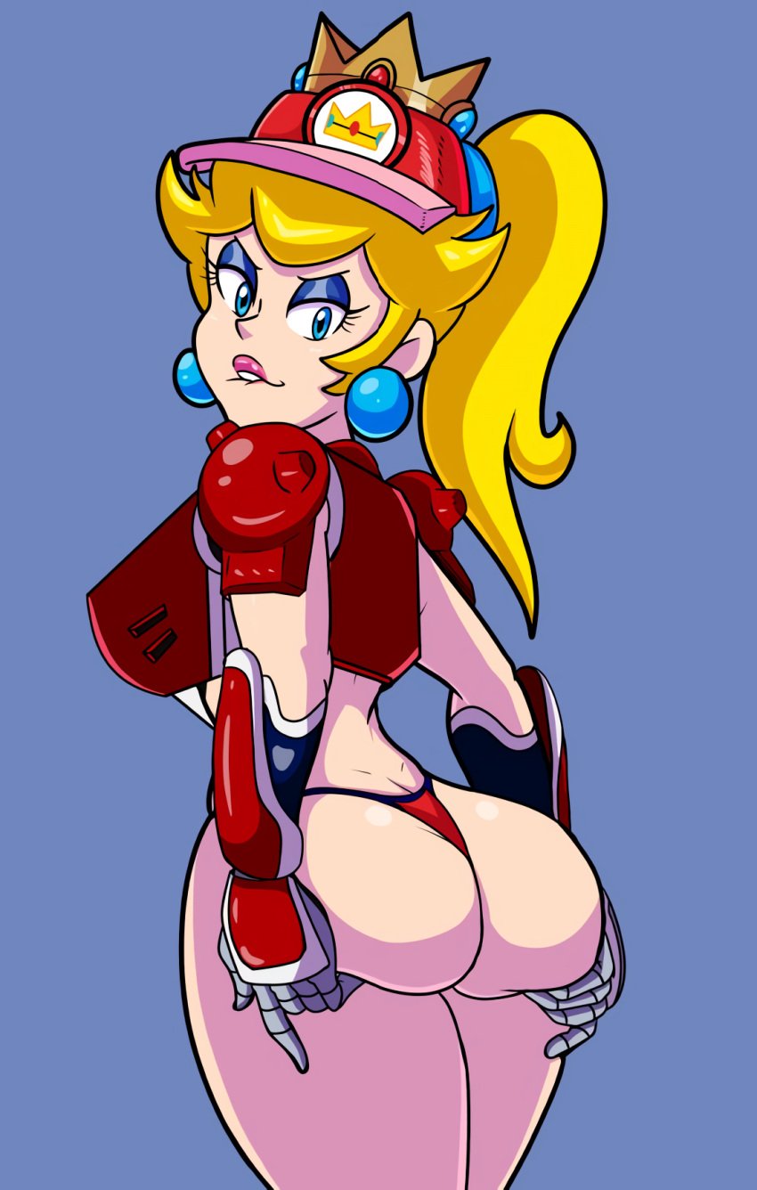 1girls 2020s 5_fingers alternate_version_available armor ass ass_grab big_ass big_breasts big_butt biting_lip blonde_hair blue_eyes blue_eyeshadow breasts bubble_ass bubble_butt busty butt butt_grab clothed clothing crown dat_ass digital_drawing_(artwork) digital_media_(artwork) eyebrows eyelashes eyeshadows fat_ass fat_butt female female_focus female_only firegon55 football football_player football_uniform gloves hair handwear headgear headwear hi_res highres huge_ass huge_butt human human_focus human_only lipstick long_hair looking_back makeup mario_(series) mario_strikers massive_ass massive_butt naughty_face nintendo pink_lipstick plump_ass ponytail princess princess_peach round_ass round_butt royal royalty shiningtatsu solo_female solo_focus supergon55 thick thick_ass thick_butt thick_thighs thighs thong video_games wide_hips