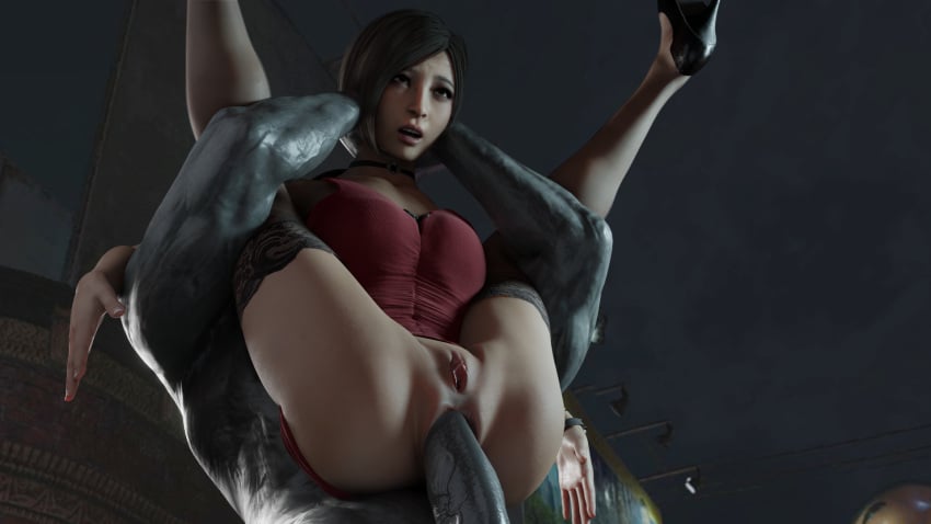 1girls 1monster 3d ada_wong ada_wong_(adriana) anal anal_penetration anal_sex asian asian_female bottomless capcom clothed_female_nude_male female female_penetrated full_nelson full_nelson_anal hetero huge_penis jeffhell male moaning monster mr_x nopan paipan penetration penis resident_evil resident_evil_2 resident_evil_2_remake reverse_suspended_congress sex straight straight_sex tyrant