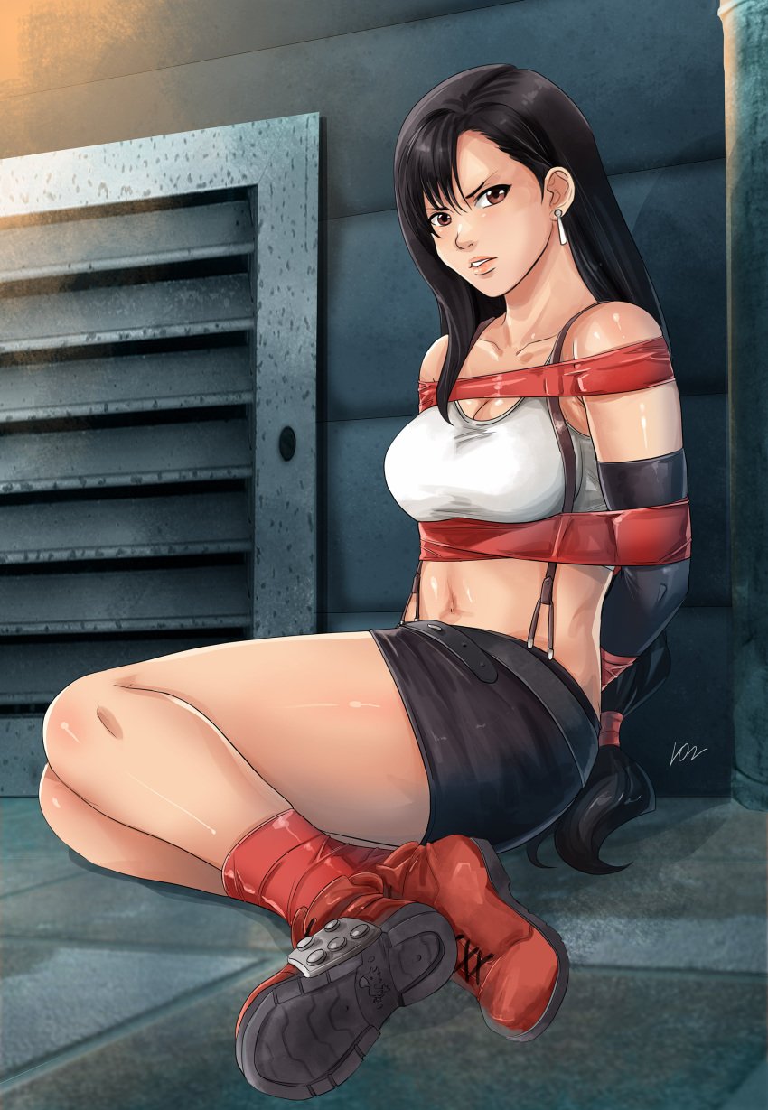 bondage final_fantasy final_fantasy_vii lostonezero tifa_lockhart