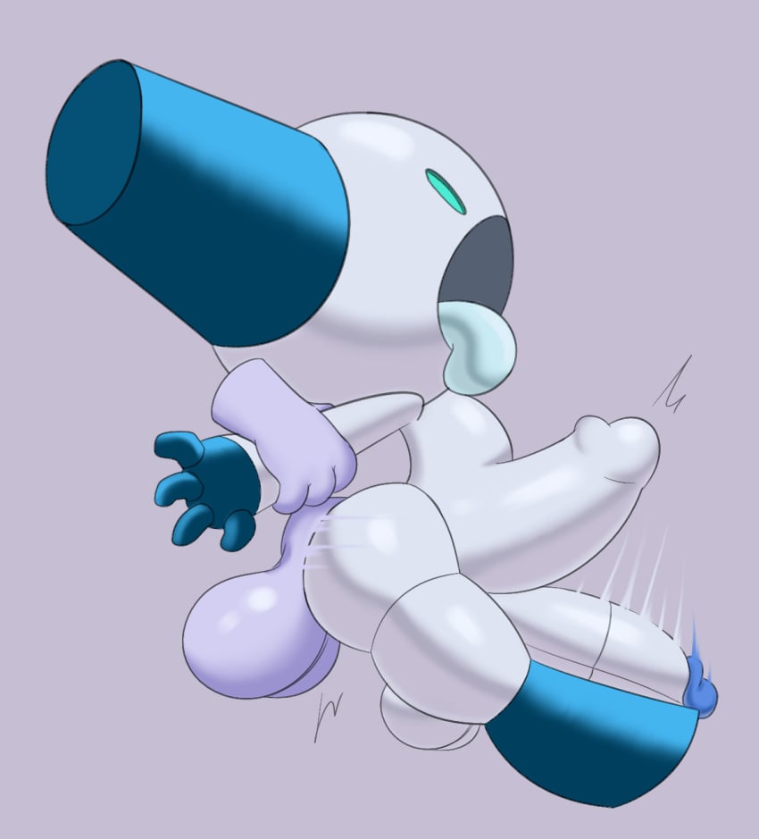 anal anal_sex ass balls big_balls big_penis blue_body duo from_behind_position genitals grabbing_arms grey_body hi_res humanoid kiffy_(artist) looking_pleasured machine male male/male metallic_body not_furry penetration penis robot robotboy robotboy_(character) sex simple_background stomach_bulge tongue tongue_out