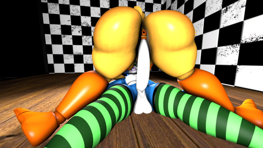 1femboy 1girls 3d anthro ass asshole balls breasts dick female female_on_femboy female_on_top femboy five_nights_at_freddy's five_nights_at_freddy's_2 furry nipples penis pussy runaboo_chica sfm stockings straight toy_bonnie_(fnaf) toy_chica_(fnaf)