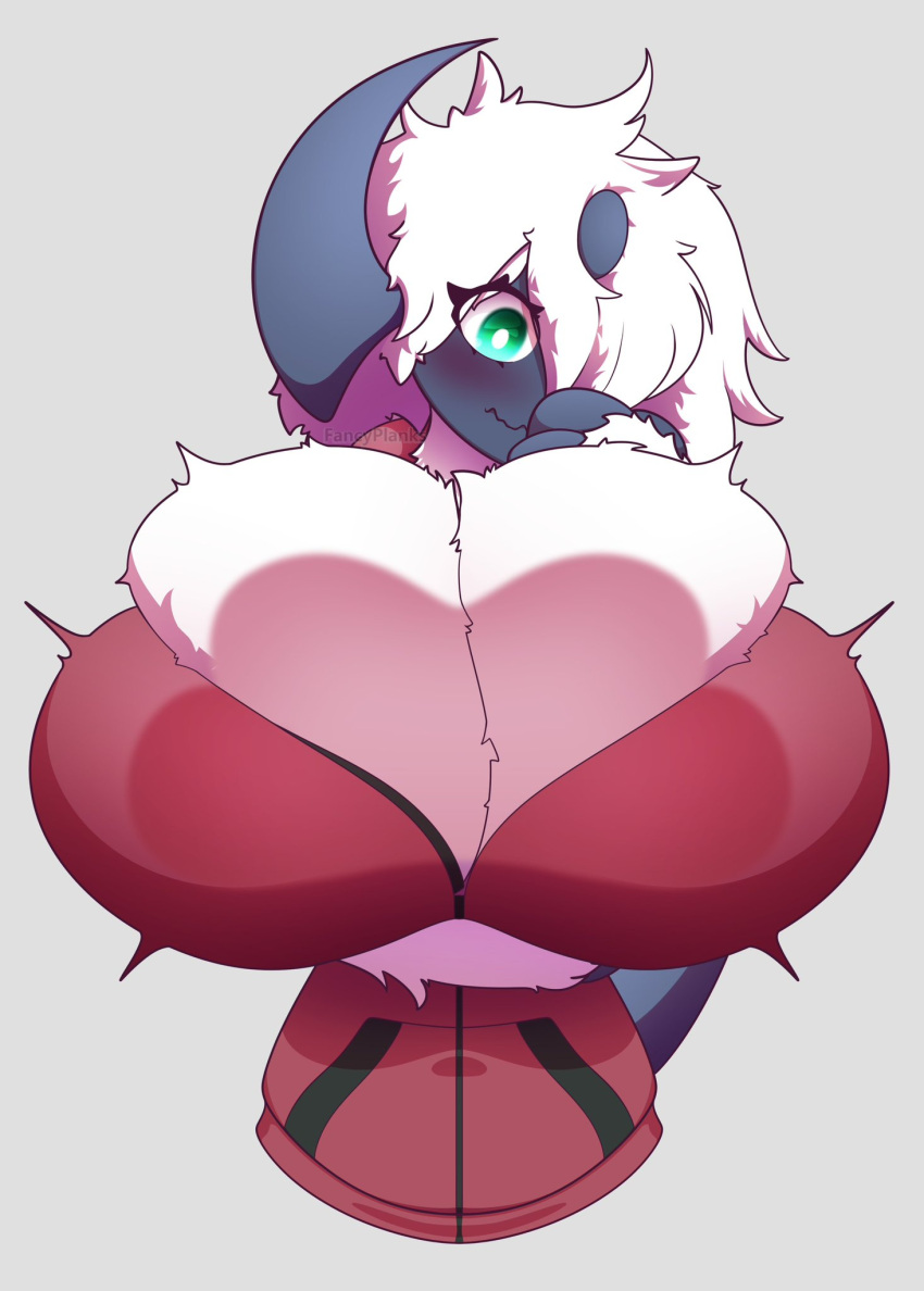 1girls 2022 absol big_breasts breast_expansion breast_press breasts cynthia_(lunarspy) female female_only furry huge_breasts hyper_breasts large_breasts nintendo pokémon_(species) pokemon pokemon_(species) solo solo_female tagme