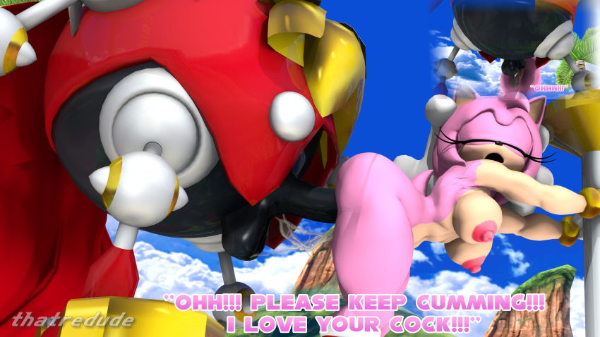 3d 3d_(artwork) amy_rose anal anal_sex big_ass big_balls big_breasts big_butt big_penis black_penis closed_eyes cum cum_in_ass cum_inside cumming_from_anal_sex cumming_while_penetrating fat_cock fucking_machine heavy_king hedgehog holding_head holding_object horny hot_cum loving_it metallic_penis moaning moaning_in_pleasure moaning_loud pink_fur robot robot_on_mobian robot_penis seaside_hill sega sex_machine sonic_(series) sonic_the_hedgehog_(series) thatredude