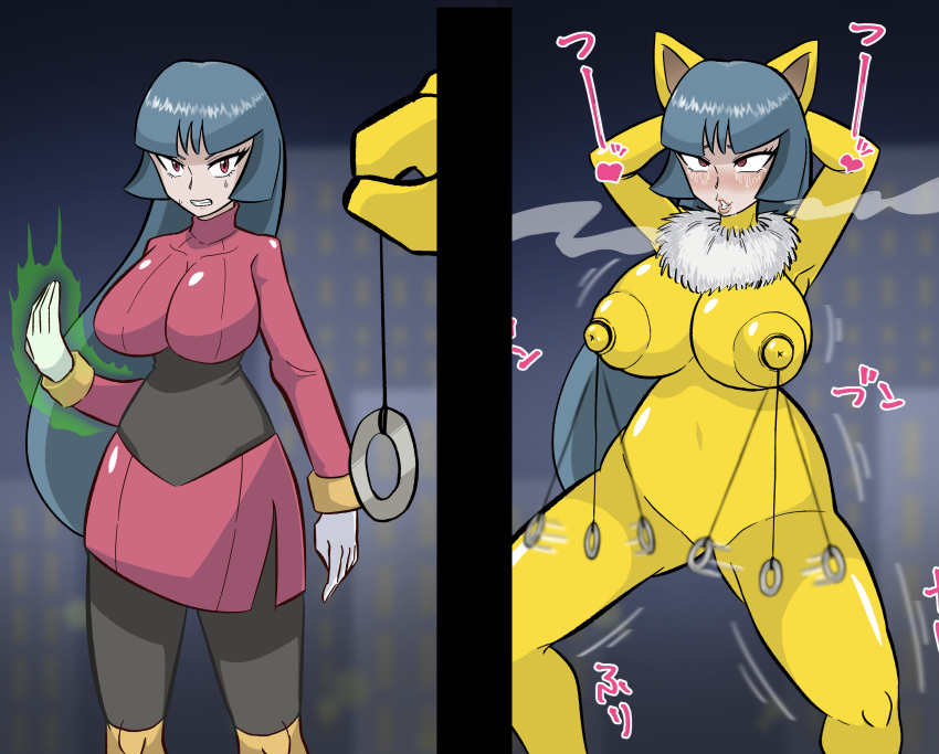 brainwashing breast_expansion coin_on_string covered_navel female female_hypno game_freak huge_ass huge_breasts hypno hypno_(cosplay) hypnosis hypnotized_into_pet kanrikokka nintendo nipples personality_change pokemon pokemon_(cosplay) pokemon_(species) pokemon_rgby pokemon_tf sabrina_(pokemon) semashi thick_thighs transformation wide_hips