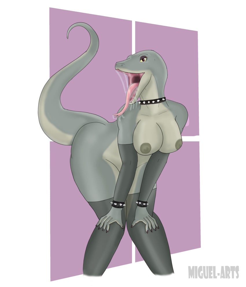 betty_the_komodo_dragon big_butt forked_tongue gotica_culona komodo_dragon lizard lizard_girl monitor_lizard non-mammal_breasts