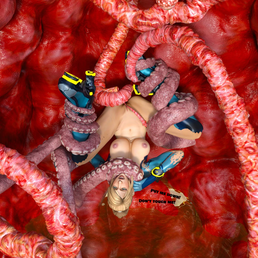 3d alien athletic blonde_hair captured choking cum defeated eaten_then_fucked egg fit forced large_breasts meatwall metroid pain rape samus_aran screaming tentacle tentacle_sex that3dartist unwilling vore