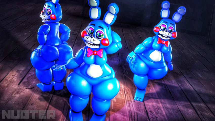 3d female five_nights_at_freddy's five_nights_at_freddy's_2 nugter toy_bonnie_(fnaf)