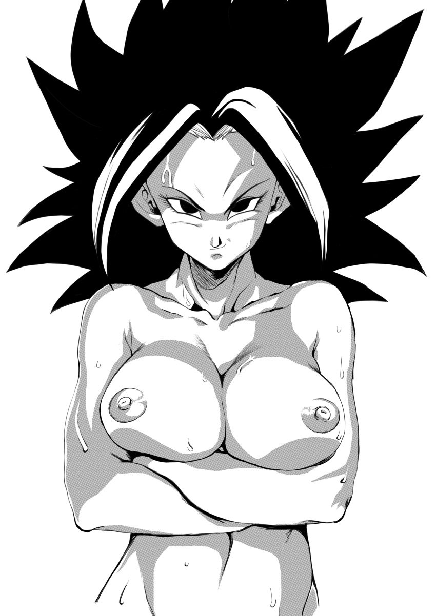 big_breasts caulifla dragon_ball dragon_ball_super head-cha-la seductive_smile