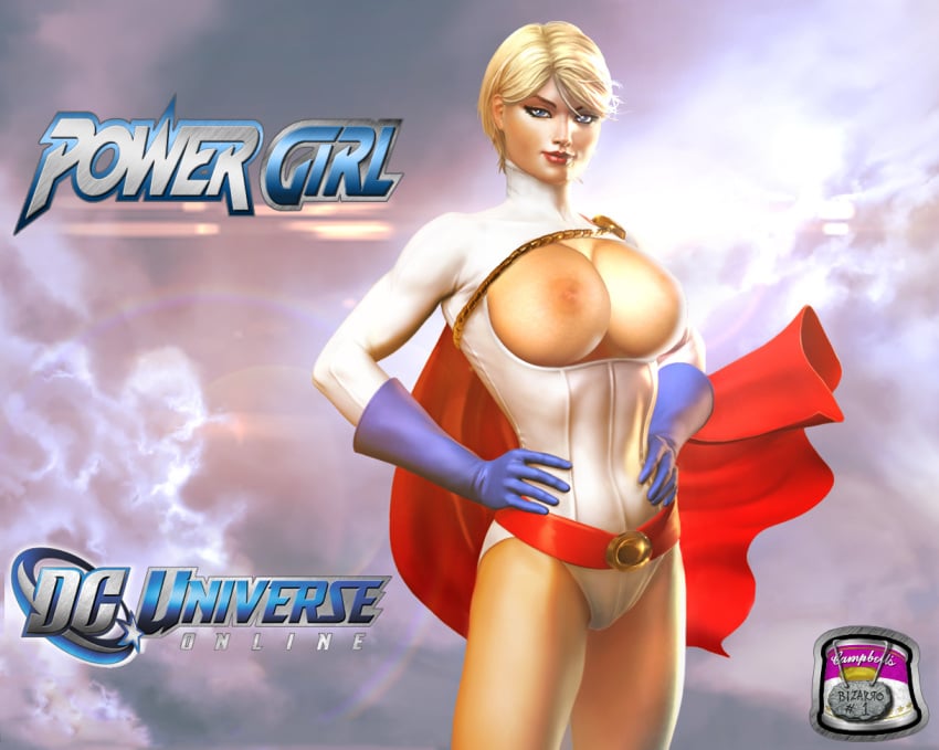 1girls 3d 3d_(artwork) bizarro_souperman dc dc_comics dc_universe_online female female_only kara_zor-l karen_starr power_girl solo superheroine tagme uncensored